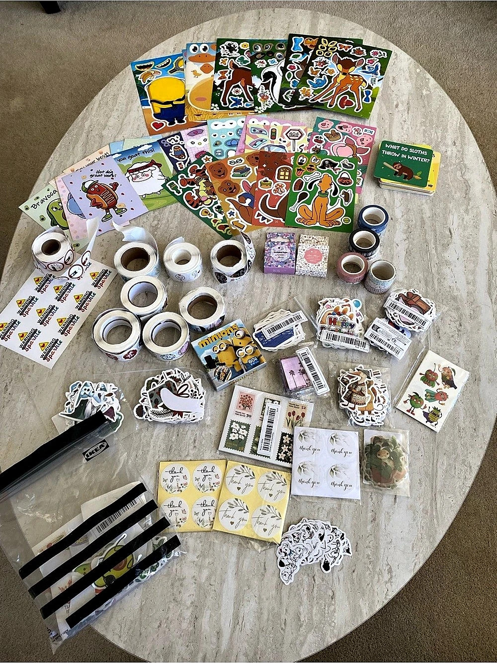 Multicolor Sticker & Stationery Lot